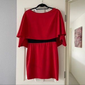 Alice + Olivia Cairo Cape Dress Size 6